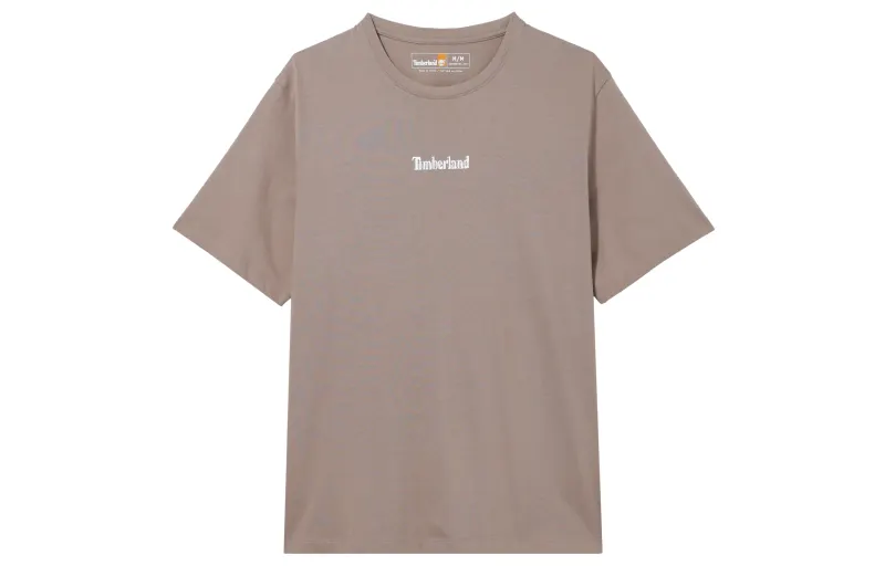 Timberland T Shirts Men's Brown Crew Neck Moderate