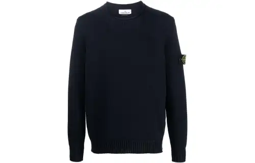 STONE ISLAND Sweaters Men's Blue Crew Neck Moderate Other