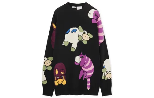 LOEWE X Howl's Moving Castle SS23 Sweater Unisex Black