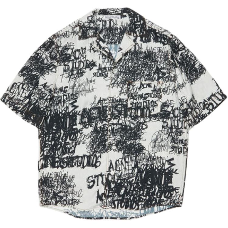 Мужская рубашка Acne Studios Full Print (разноцветная)