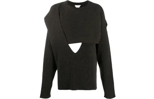 Bottega Veneta Sweaters Men's Black Crew Neck Moderate Other