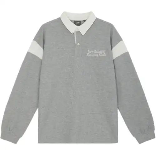 New Balance Polo Shirt Men's Heather Gray