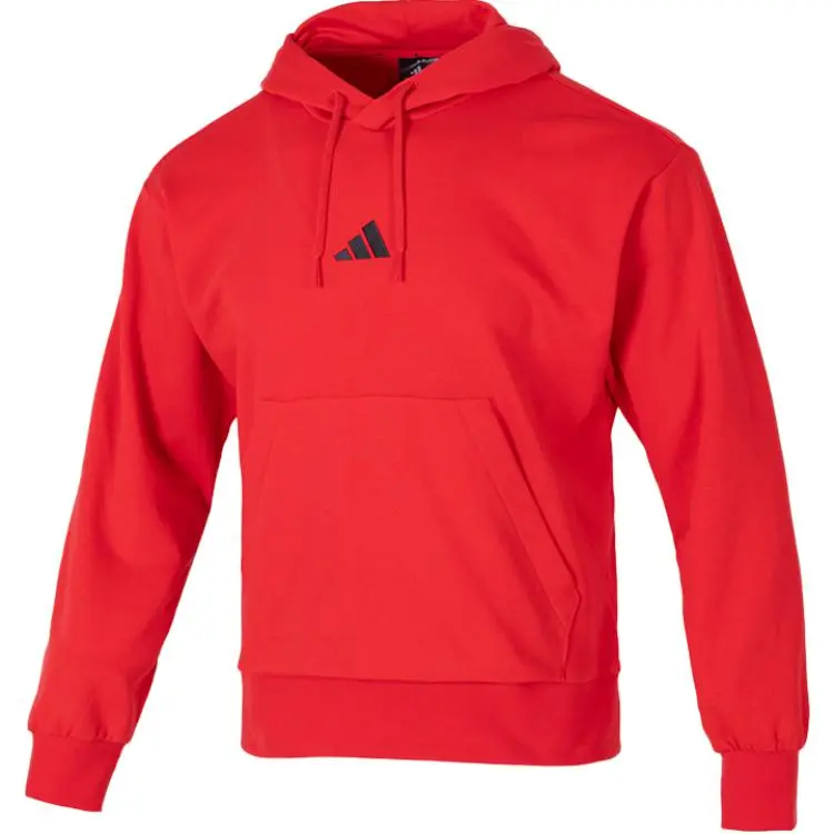 Adidas Sweatshirts Men's Red Hooded Moderate