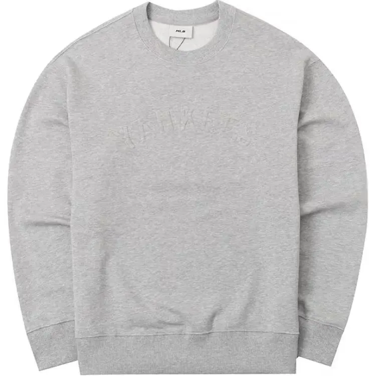 MLB Sweatshirts Unisex Gray Crew Neck Moderate Straight Fit