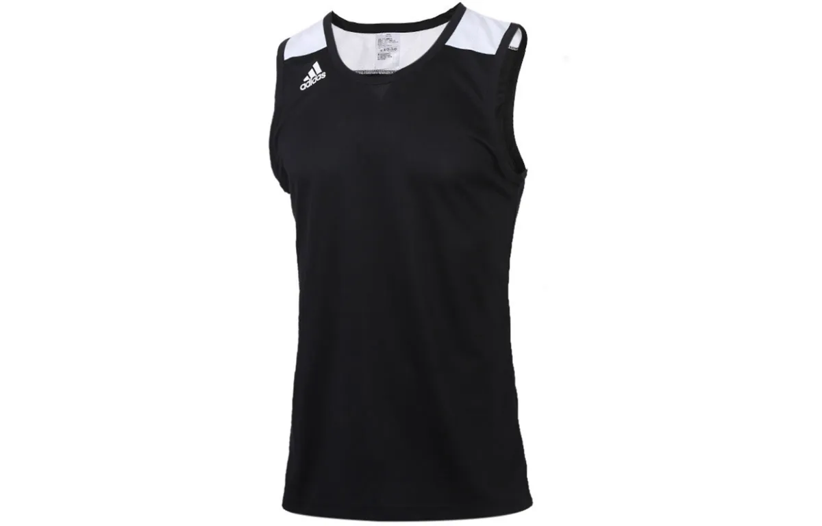 Adidas Tank Tops Men's Black Straight Fit
