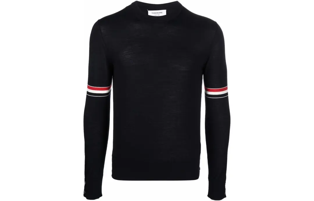 Thom Browne Stripe Detailed Knitted Sweater