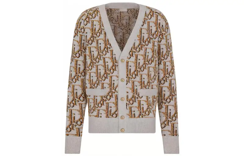 DIOR FW22 Sweater Men's Beige Brown