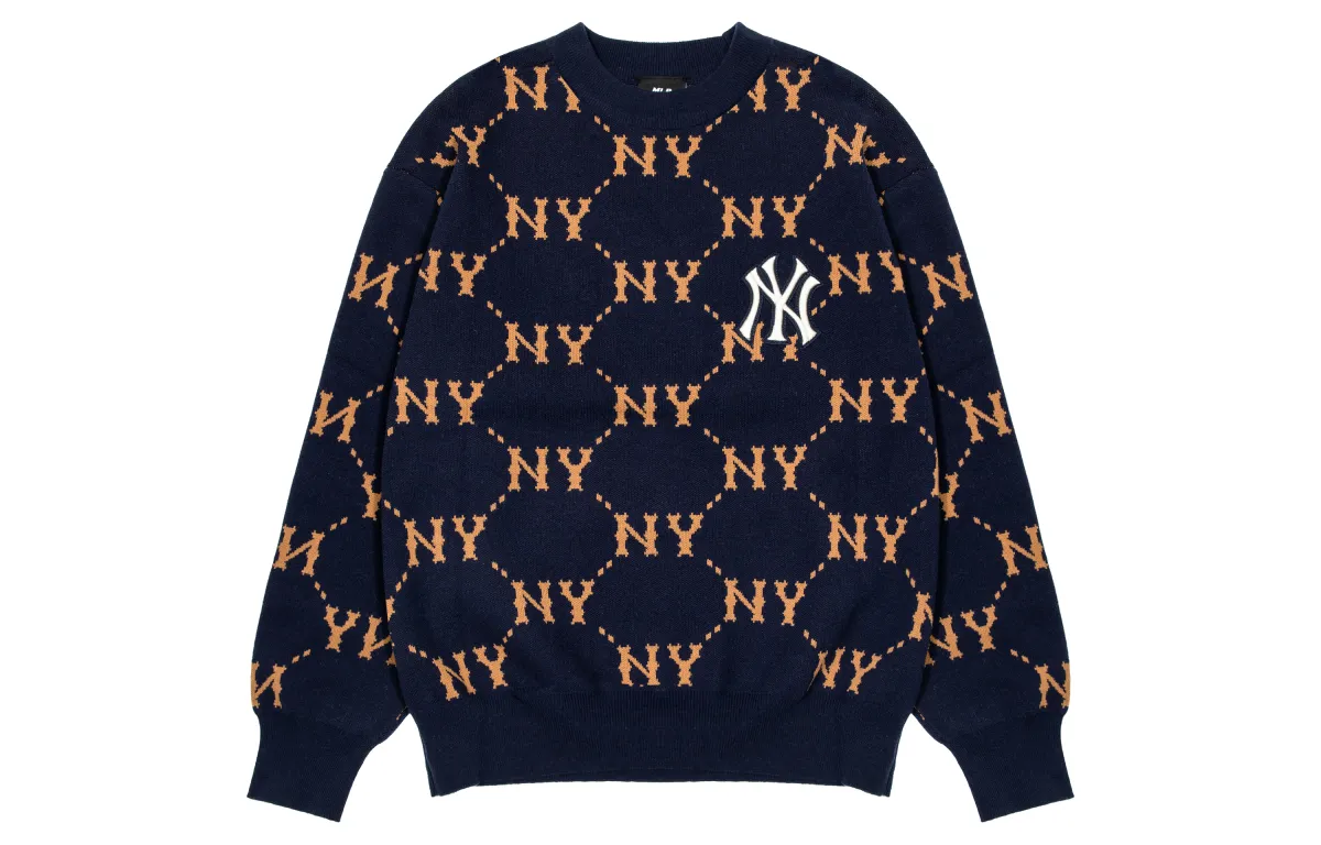 MLB FW22 Sweater Unisex Beige Yellow