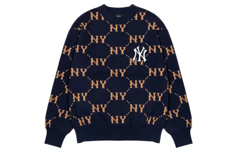 MLB FW22 Sweater Unisex Beige Yellow