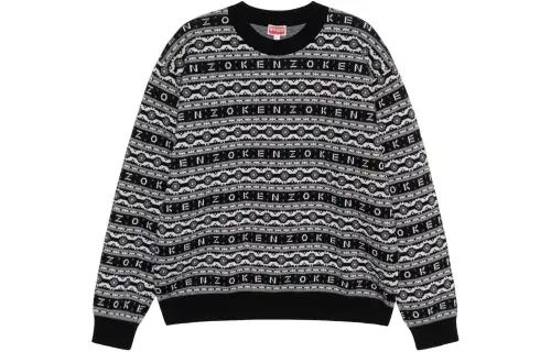 KENZO Logo Jacquard Long Sleeved Jumper