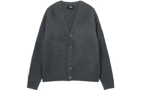 Stussy V-neck knit cardigan