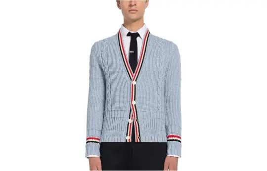 THOM BROWNE· Sweater Men's Light Blue