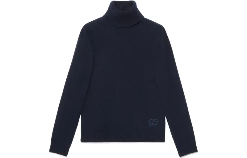 logo-embroidered cashmere jumper