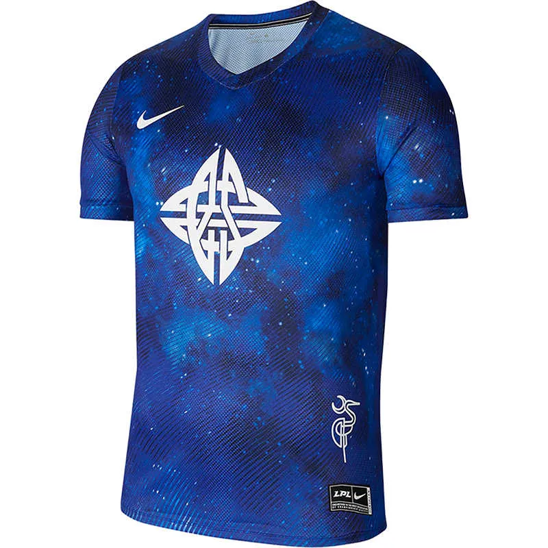 Nike x LPL T Shirt Men's Turquoise Blue