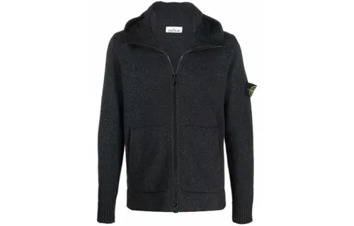 STONE ISLAND FW21 Fitted Knitwear Men's Black