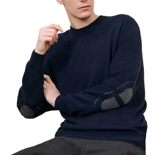HERMES FW24 Sweater Men's Ocean Blue