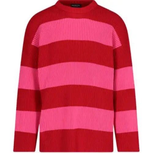 Balenciaga Sweaters Men's Red Crew Neck Moderate