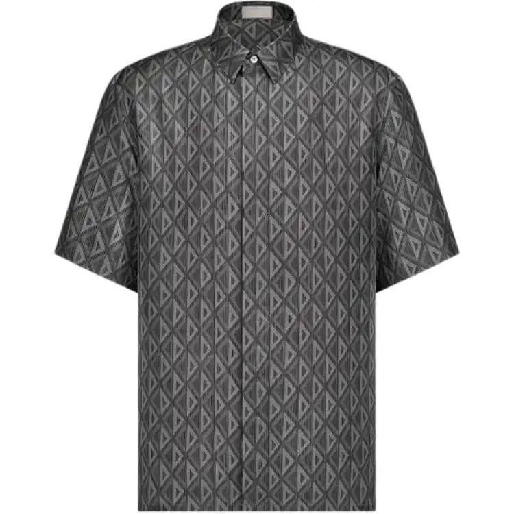 DIOR Shirt Men's Black Gray Color