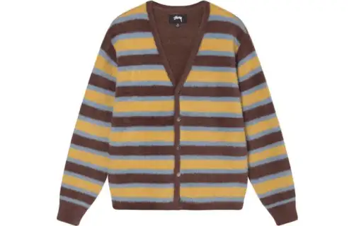 Stussy Striped Cardigan