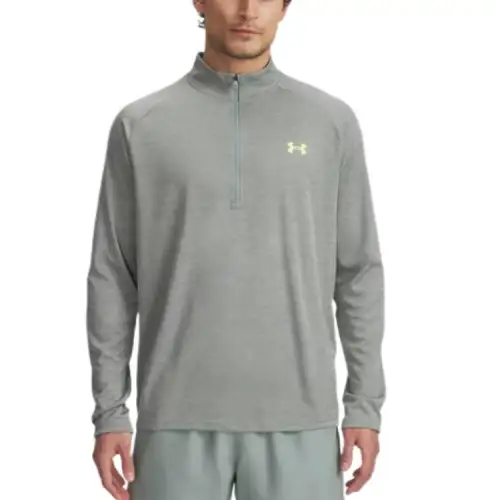 Under Armour Tech Textured T Shirt Men's Silicon Green/Aqua Green/High Brightness Yellow