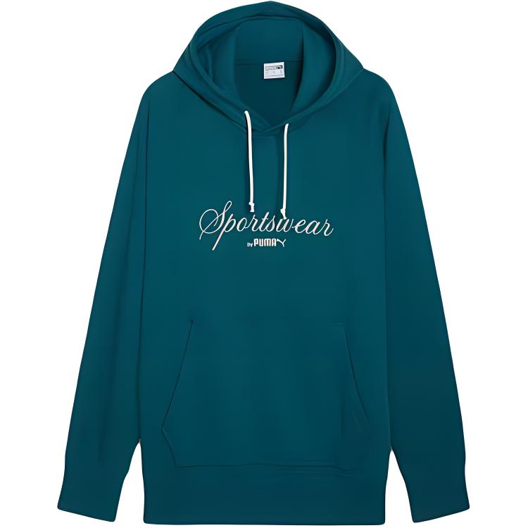 PUMA CLASSICS Relaxed Hoodie Sweatshirt Men's Green