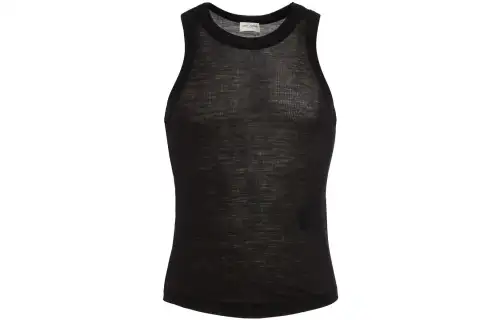 SAINT LAURENT Tank Tops Men's Black