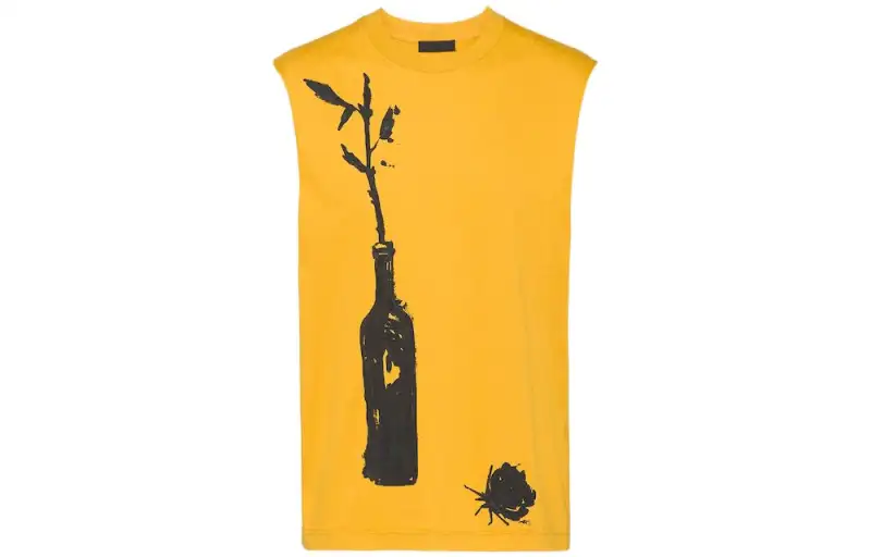 PRADA SS23 Tank Top Men's Sunlight Yellow