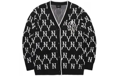 MLB Old Flower Knitwear Unisex Black