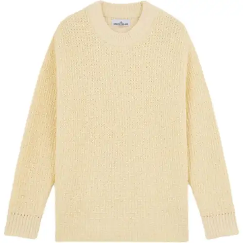 STONE ISLAND Logo Patch Crewneck Jumper