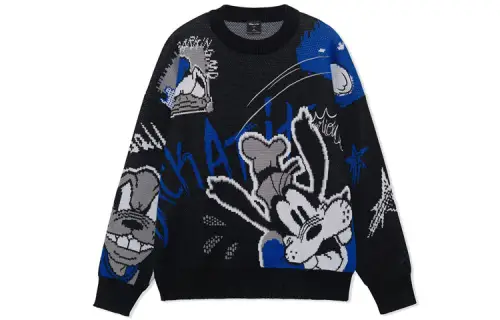 Li Ning X Disney Sweaters Unisex Black Crew Neck Moderate Other