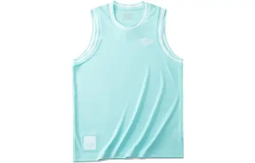 ANTA Tank Tops Men's Foam Green Crew Neck Thin Straight Fit