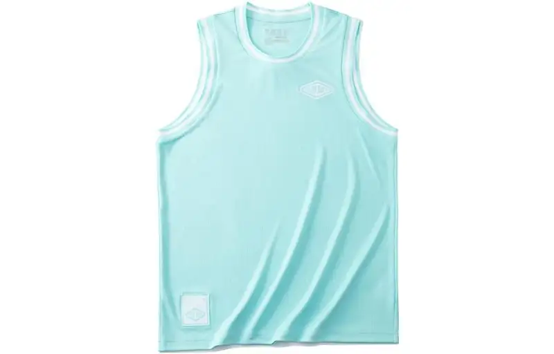 ANTA Tank Tops Men's Foam Green Crew Neck Thin Straight Fit