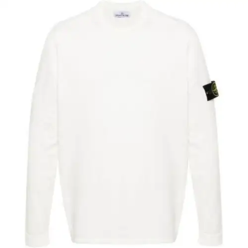 Stone Island Compass-appliqué cotton sweatshirt