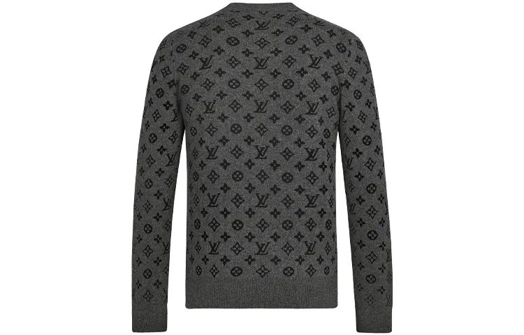 LOUIS VUITTON Cashmere Sweater Men's Gray