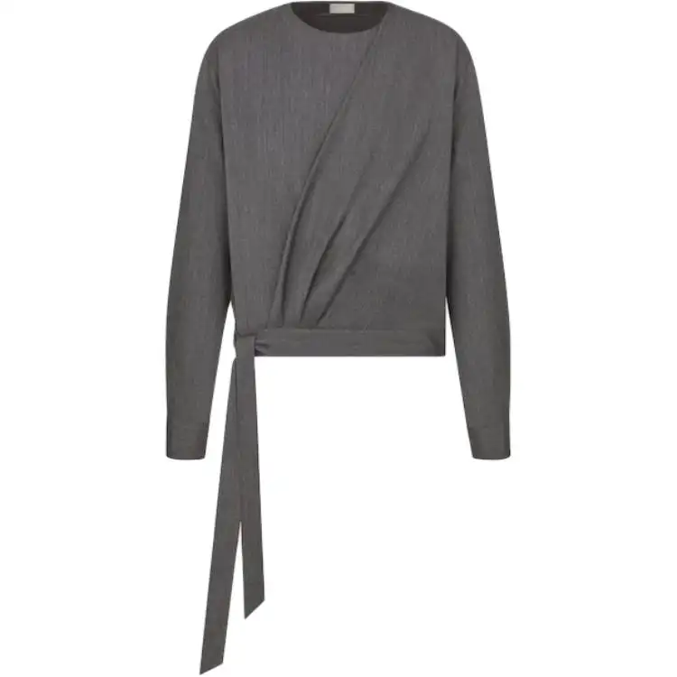 DIOR Shirt Men's Black Gray Color