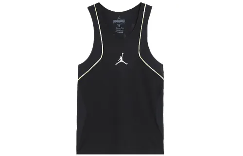Jordan Tank Tops Men's Black Crew Neck Moderate Straight Fit