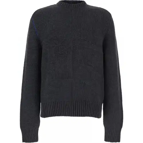 Burberry Ekd Intarsia-Knit Crewneck Jumper