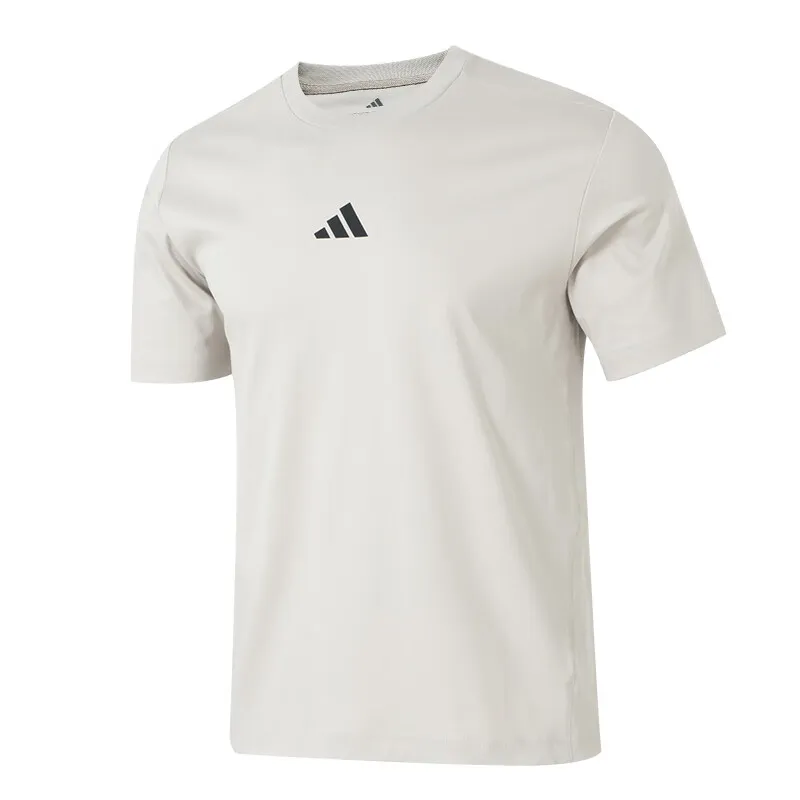 Adidas T-Shirts Unisex Gray Crew Neck Moderate