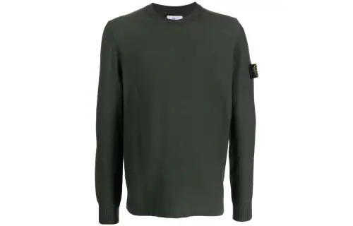 STONE ISLAND Logo patch Long sleeve Jumper