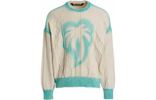 PALM ANGELS Sprayed Palm Fisherman Jumper