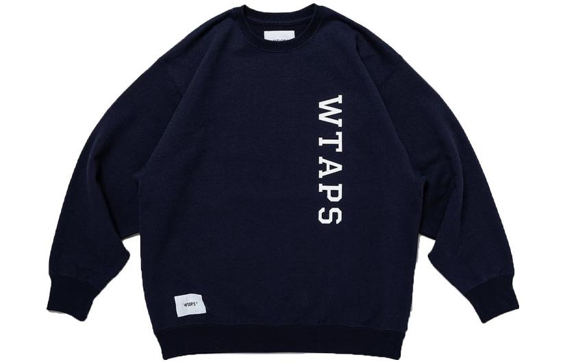 Мужские пуловер WTAPS WTAPS SS23 Logo (темно-синий)