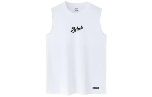 ANTA Tank Tops Men's White Moderate Straight Fit