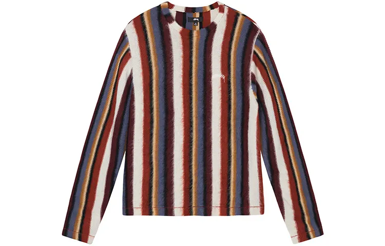 Stussy Vertical Striped Knit Crew