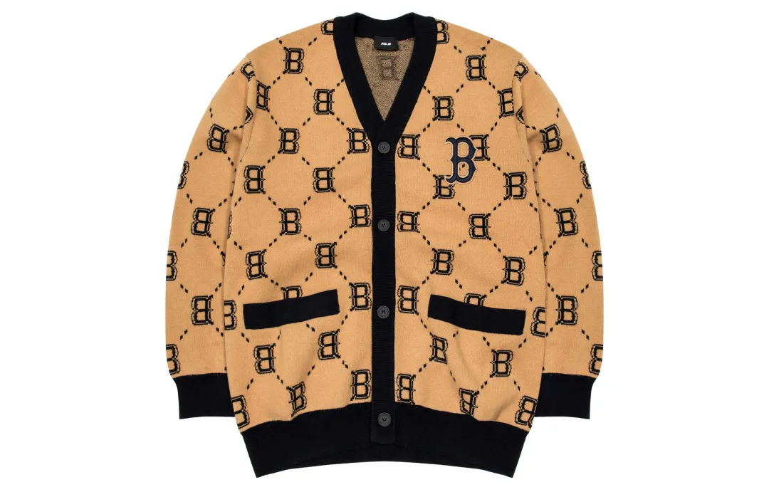 MLB FW22 Sweater Unisex Beige Yellow