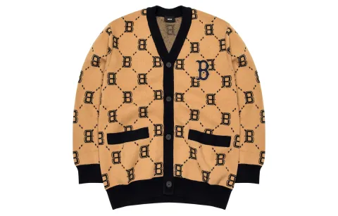 MLB FW22 Sweater Unisex Beige Yellow