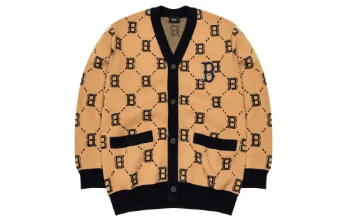 MLB FW22 Sweater Unisex Beige Yellow