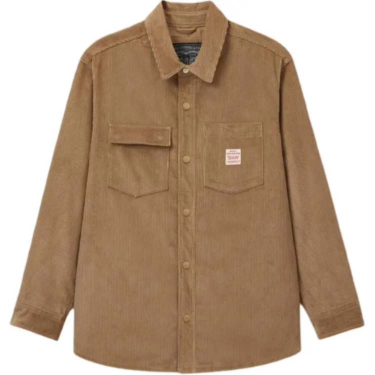 Levi's Shirts Men's Camel Lapel Moderate Other