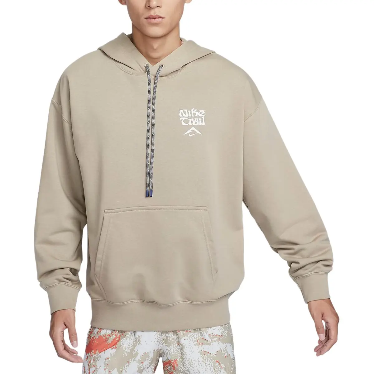 Nike Dri Fit Trail Sweatshirt Men's Khaki/Mountain White