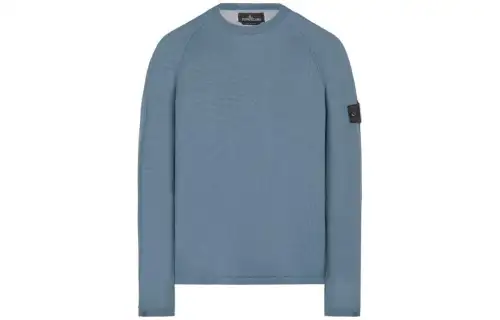 STONE ISLAND FW22 Loose Fit Knitwear Men's Petroleum