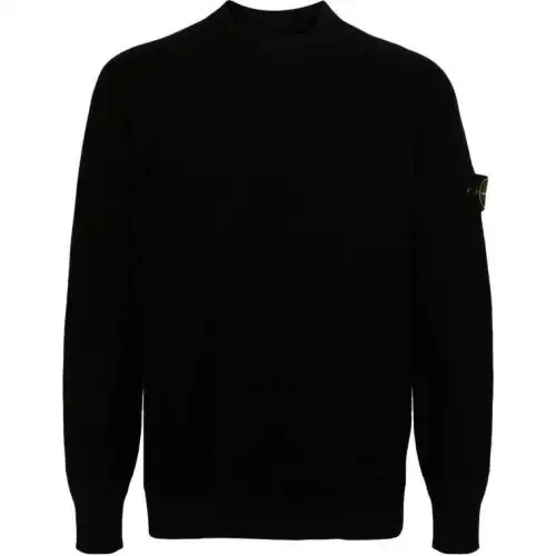 STONE ISLAND Compass motif Waffle knit Jumper